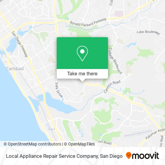 Local Appliance Repair Service Company map