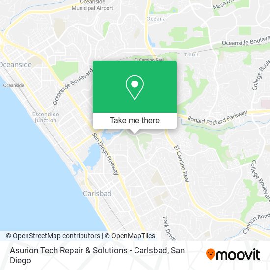 Mapa de Asurion Tech Repair & Solutions - Carlsbad
