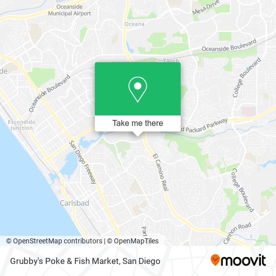 Mapa de Grubby's Poke & Fish Market