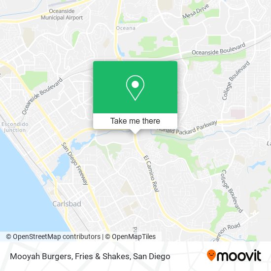 Mooyah Burgers, Fries & Shakes map