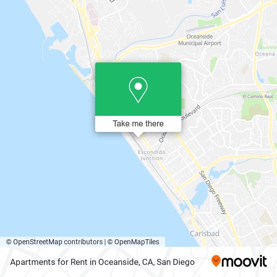 Mapa de Apartments for Rent in Oceanside, CA