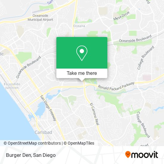 Burger Den map