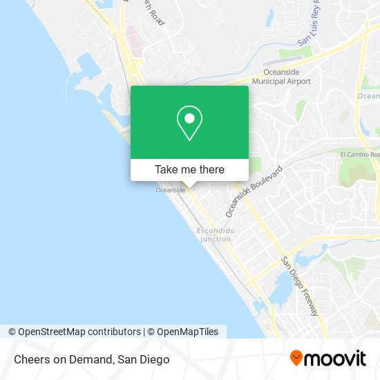Cheers on Demand map