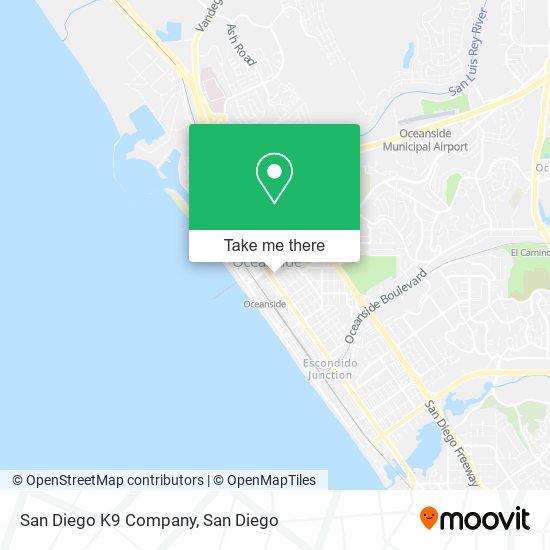 San Diego K9 Company map