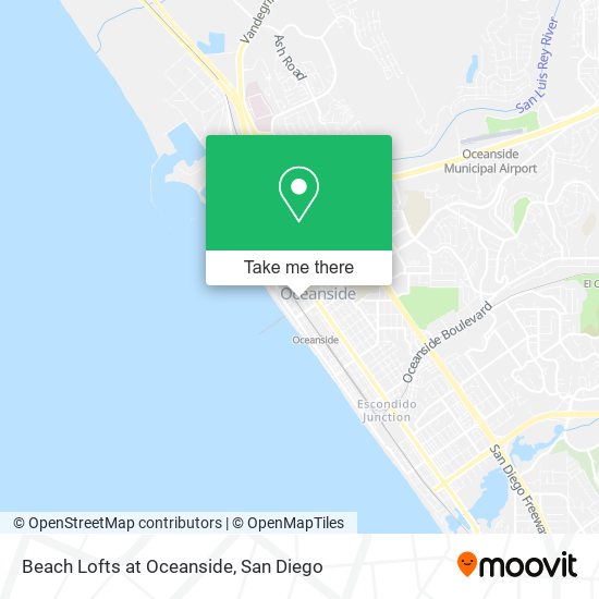 Mapa de Beach Lofts at Oceanside