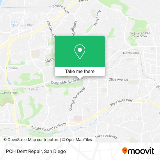 PCH Dent Repair map