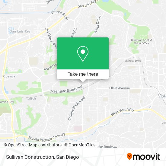 Sullivan Construction map
