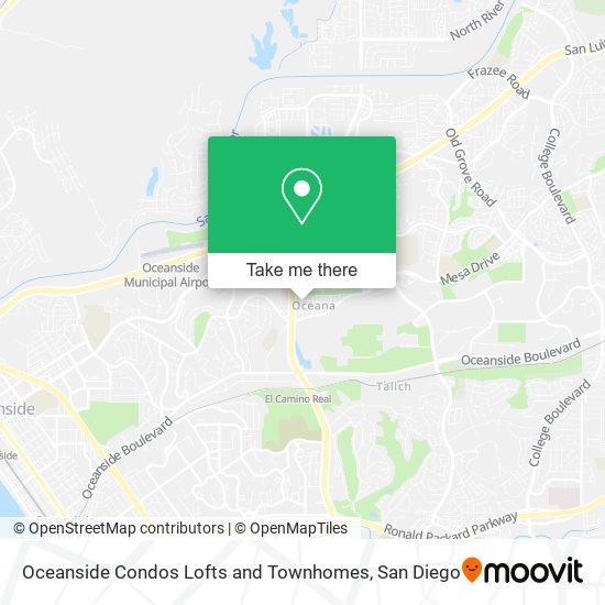 Mapa de Oceanside Condos Lofts and Townhomes