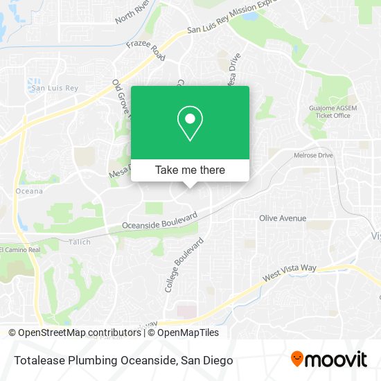 Mapa de Totalease Plumbing Oceanside