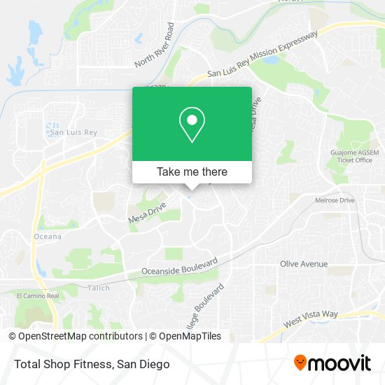 Mapa de Total Shop Fitness