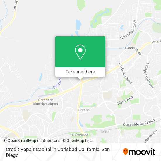 Credit Repair Capital in Carlsbad California map