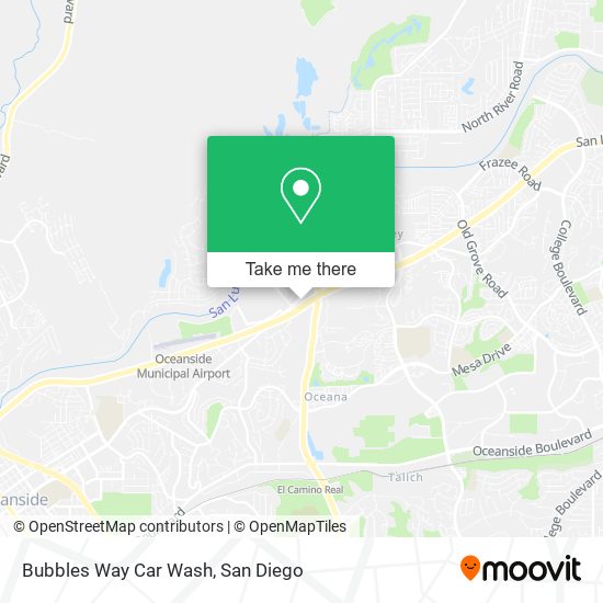 Bubbles Way Car Wash map
