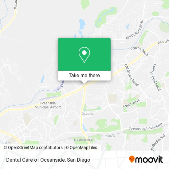 Dental Care of Oceanside map