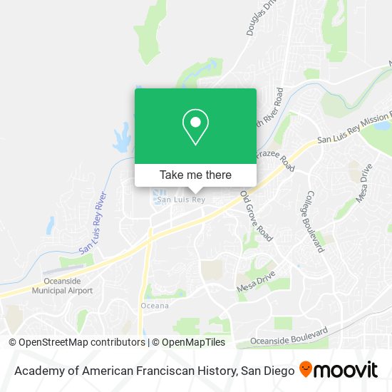 Academy of American Franciscan History map