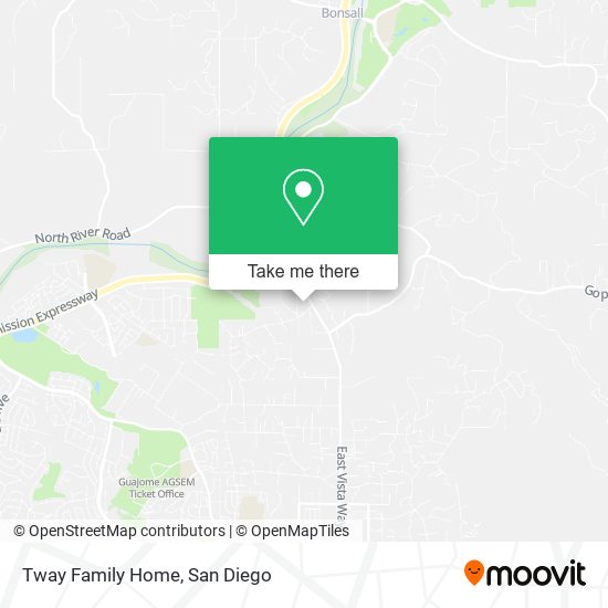 Tway Family Home map