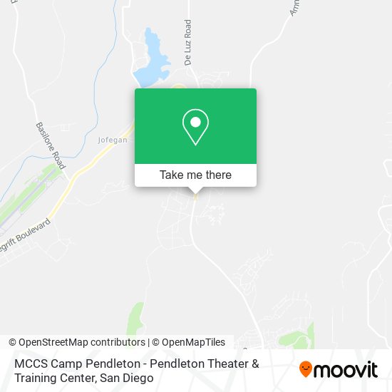 Mapa de MCCS Camp Pendleton - Pendleton Theater & Training Center