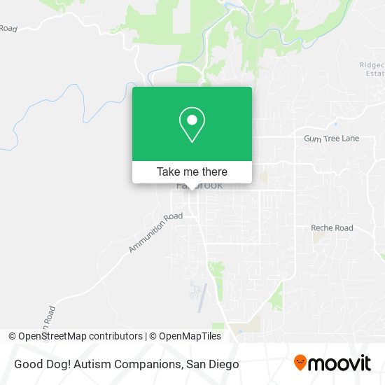 Good Dog! Autism Companions map