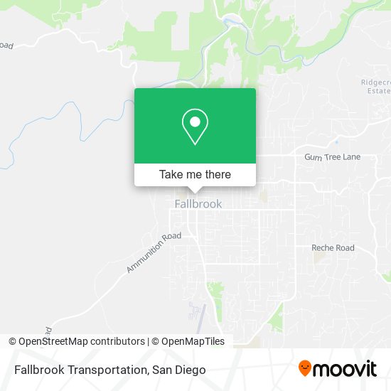 Fallbrook Transportation map