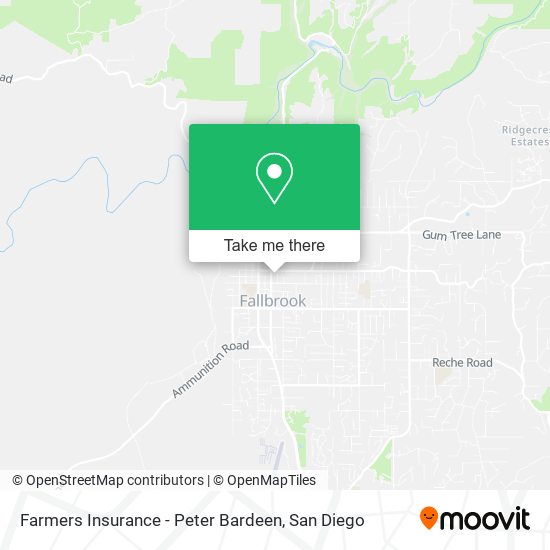 Mapa de Farmers Insurance - Peter Bardeen