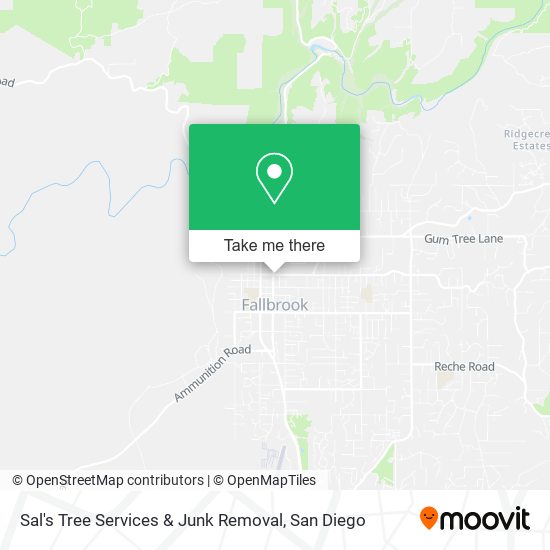 Sal's Tree Services & Junk Removal map