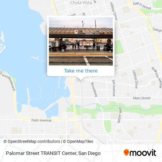 Palomar Street TRANSIT Center map