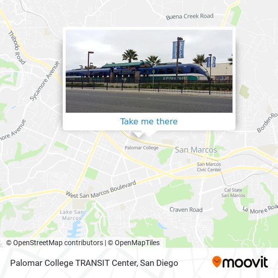 Mapa de Palomar College TRANSIT Center