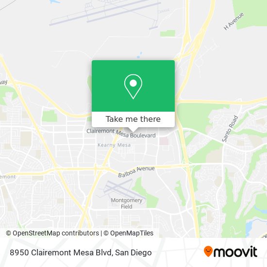8950 Clairemont Mesa Blvd map