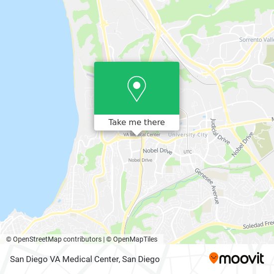San Diego VA Medical Center map