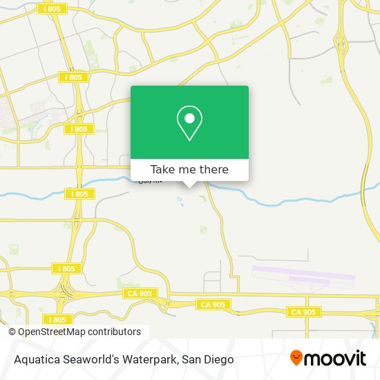 Aquatica Seaworld's Waterpark map