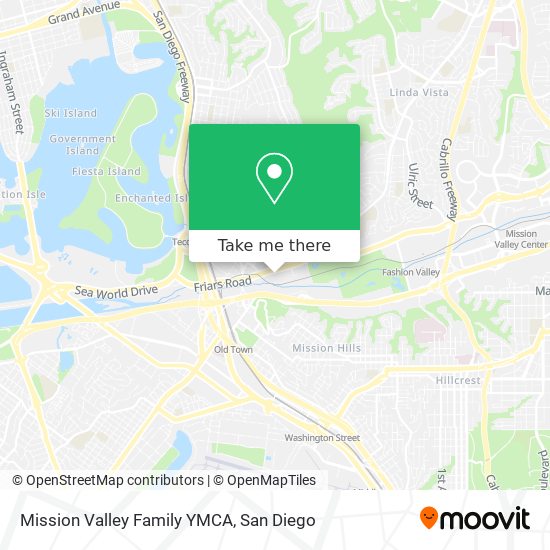 Mapa de Mission Valley Family YMCA