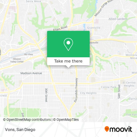 Vons map