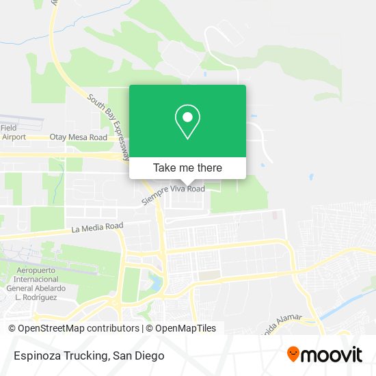 Espinoza Trucking map