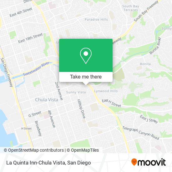 La Quinta Inn-Chula Vista map