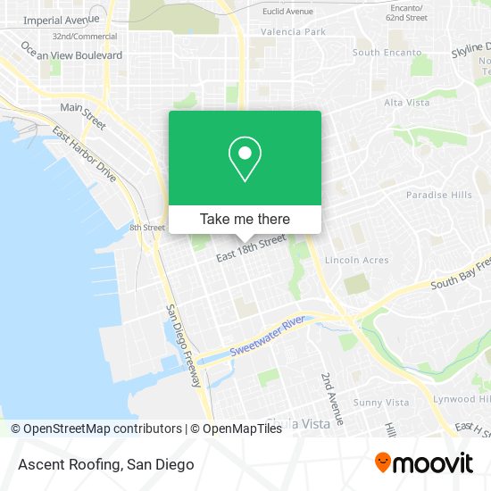 Ascent Roofing map