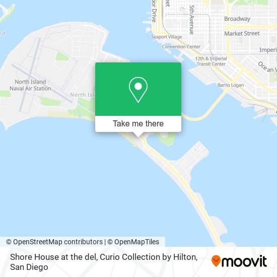 Mapa de Shore House at the del, Curio Collection by Hilton