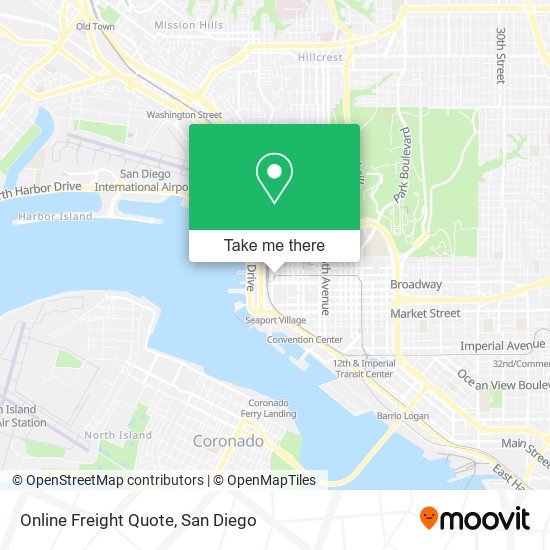 Online Freight Quote map