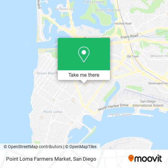 Mapa de Point Loma Farmers Market
