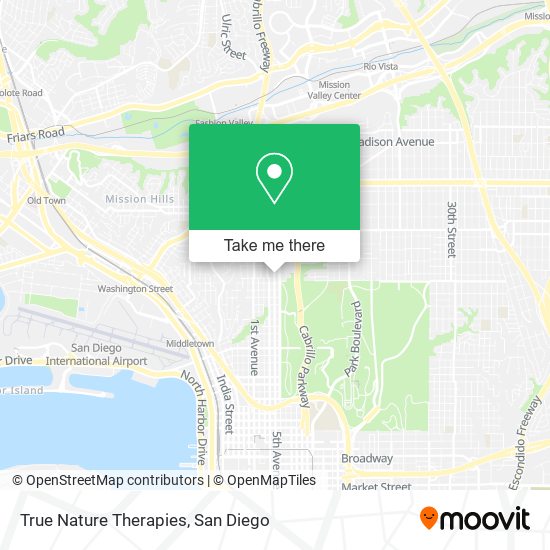 True Nature Therapies map