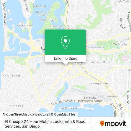 Mapa de El Cheapo 24 Hour Mobile Locksmith & Road Services