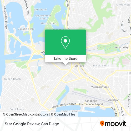 Star Google Review map