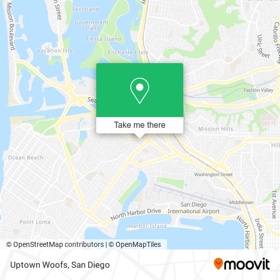 Uptown Woofs map