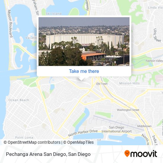 Pechanga Arena San Diego map