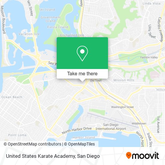 Mapa de United States Karate Academy