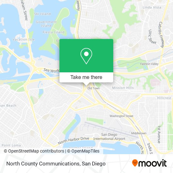 North County Communications map