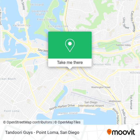 Tandoori Guys - Point Loma map
