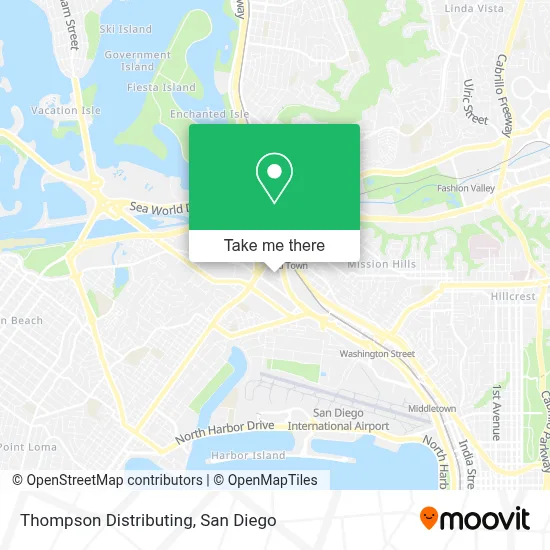 Thompson Distributing map