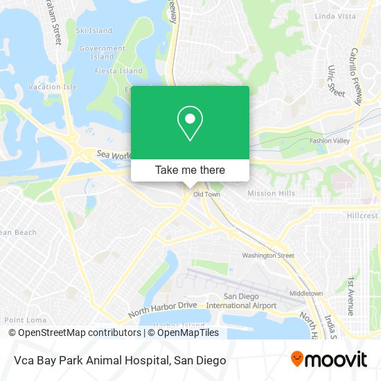 Vca Bay Park Animal Hospital map