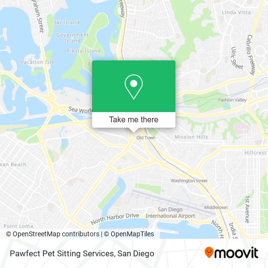 Pawfect Pet Sitting Services map