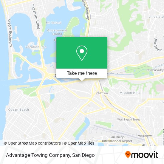 Advantage Towing Company map