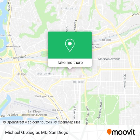 Michael G. Ziegler, MD map